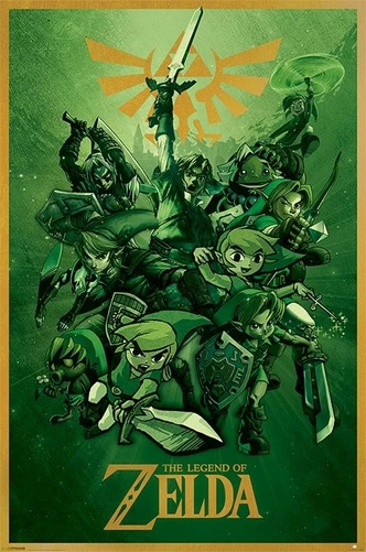 Poster, film poster The Legend Of Zelda - Link 61x91,5 cm Poster, film poster The Legend Of Zelda - Link 61x91,5 cm