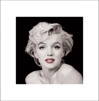 Poster Marilyn Monroe - Red Lips Kunstdruck (40 x 40 cm) 