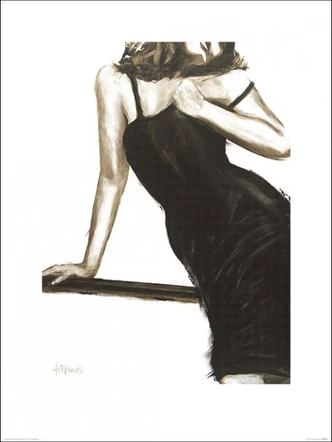 Poster Janel Eleftherakis - Little Black Dress III kunstdruk (60 x 80 cm) 