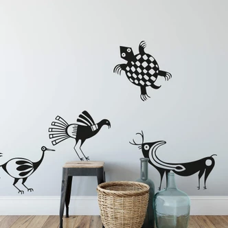 Muursticker Azteekse Dieren 1 
