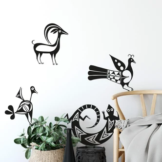 Muursticker Azteekse Dieren 2 