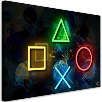 Leinwandbild, Tasten für den Controller 