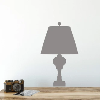 Adesivo murale - Lampada da tavolo 