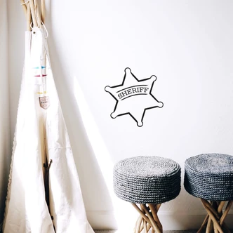 Muursticker Sheriff´s Ster 