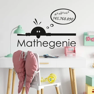Wandtattoo Mathegenie 