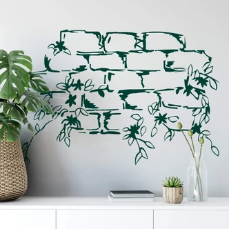 Wandtattoo Mauerblümchen 