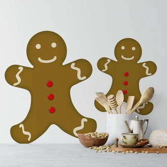 Wandtattoo Lebkuchenmann 