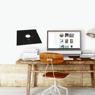 Floppy disk wallsticker 