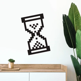 Muursticker Zandloper 