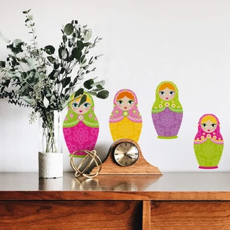 Wandtattoo Matroschka Set 