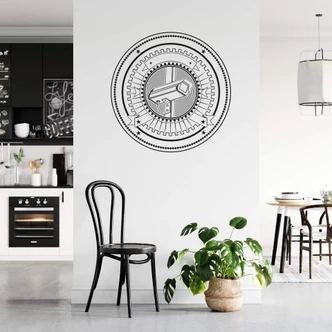 Muursticker Beveilingscamera 