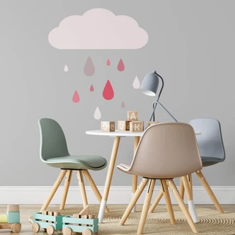 Colourful Drops Pink Wall sticker 