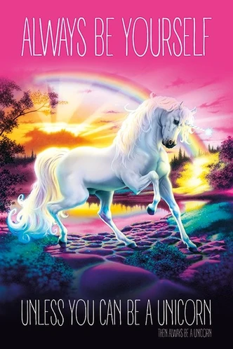 Poster, film poster Unicorn - Always Be Yourself 61x91,5 cm Poster, film poster Unicorn - Always Be Yourself 61x91,5 cm
