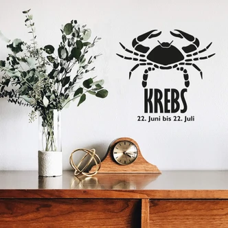 Wandtattoo Sternzeichen - Krebs 