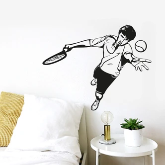 Muursticker Tennisspeler 