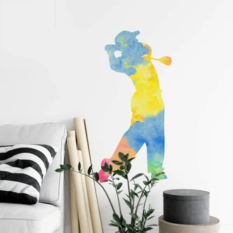 Akvarel Golfspiller 2 