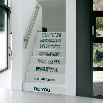 Adesivo per scale Life is a Journey... 