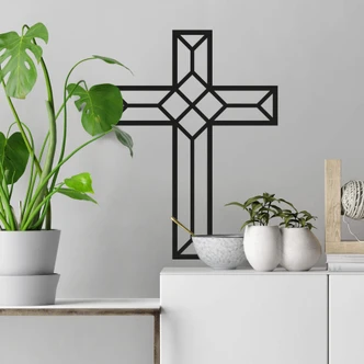 Wandtattoo Origami Kreuz 