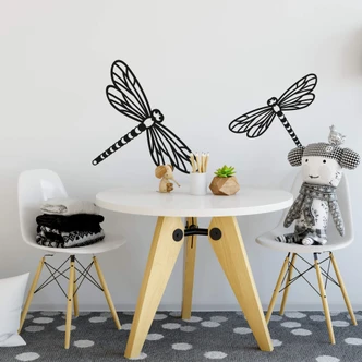 Muursticker origami libelle 