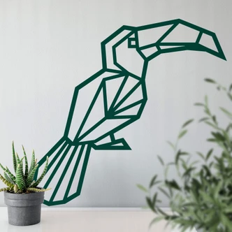Muursticker Origami Toekan 