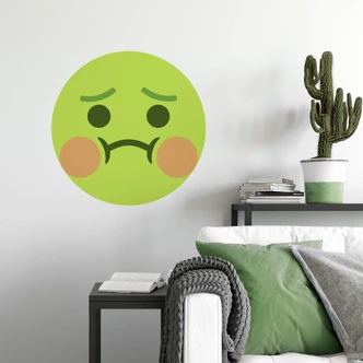 Wall Sticker Emoji Nauseated Face 