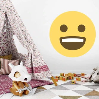 Wall Sticker Emoji Smiling Face 3 
