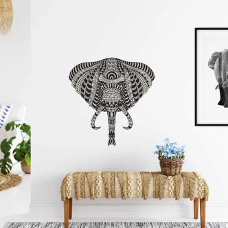 Muursticker Metallic Olifant 01 