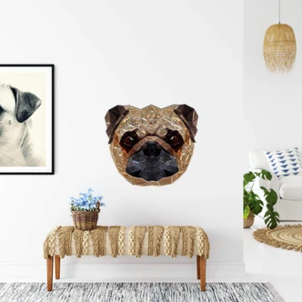 Wall sticker Metallic Pug Wall sticker Metallic Pug
