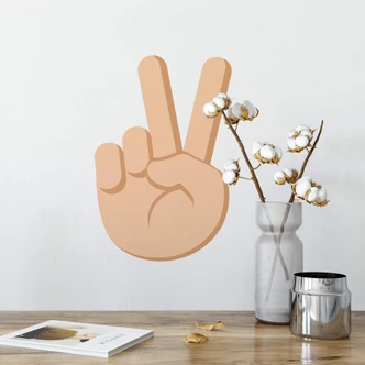 Wall Sticker Emoji Victory Hand 