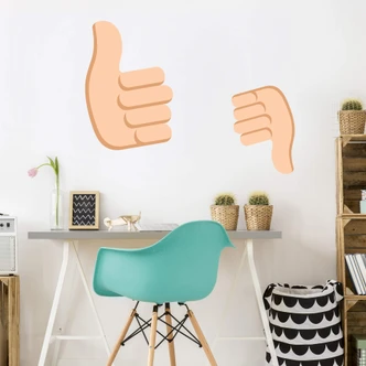 Wall Sticker Emoji Thumbs Up 