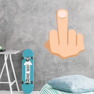 Wall Sticker Emoji The Finger 
