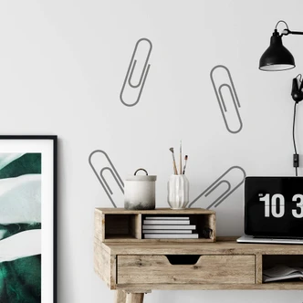 Muursticker set Paperclips 