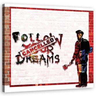 Tableau sur toile, Banksy street art 