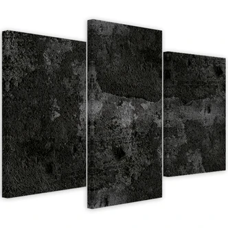 Leinwandbild 3 teilig, Alte Betonwand 