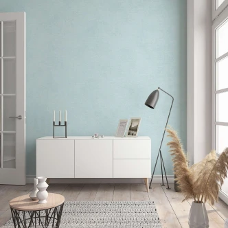 Vliestapete in moderner, feiner Struktur türkis Uni Vliestapete in moderner, feiner Struktur türkis Uni