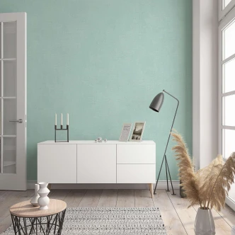 Vliestapete in moderner, feiner Struktur türkis Uni Vliestapete in moderner, feiner Struktur türkis Uni