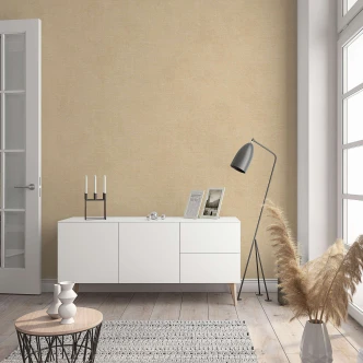 Vliestapete in moderner, feiner Struktur beige Uni 