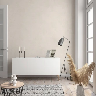 Vliestapete in moderner, feiner Struktur beige Uni 