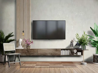 Papel pintado no tejido de textura gris ligeramente brillante con aspecto de hormigón 