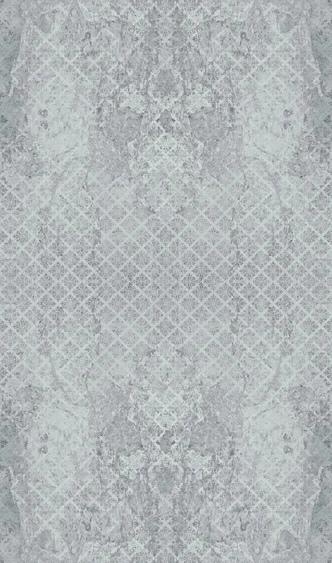 Concrete-look wallpaper grey ornaments 2.70 x 1.59m 