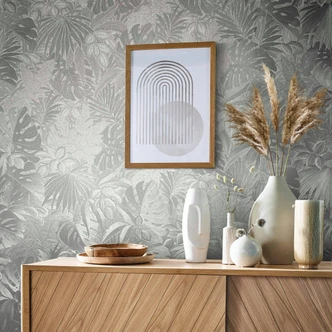 vliesbehang zilver bloemen voor woonkamer slaapkamer behang marburg 