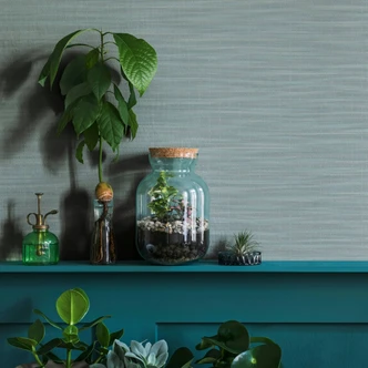 Vliestapete in meliertem Uni weiß Struktur 