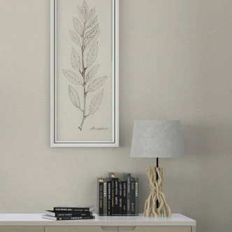 Non-woven wallpaper with texture as dotted plain beige solid colour 
