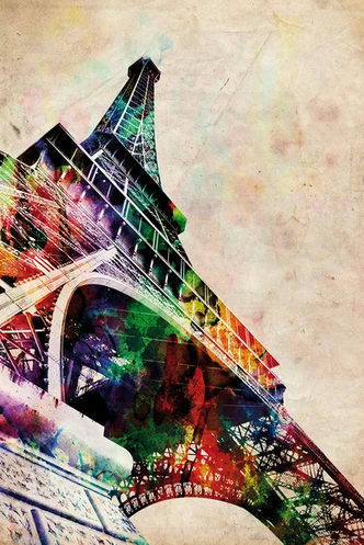 Poster Michael Tompsett - Eiffel tower 61x91,5 cm 