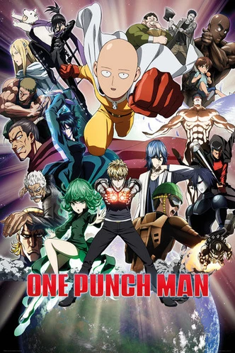 Poster, Filmposter One Punch Man - Collage 61x91,5 cm 