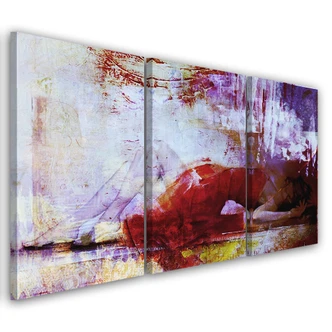 Leinwandbild 3-teilig, Weibliches Pastell 
