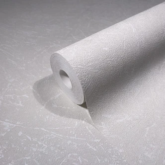 Vliesbehang met textiel gipslook beige structuur  