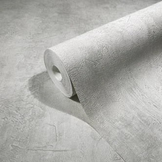 Vliestapete in Betonoptik Uni greige Struktur  