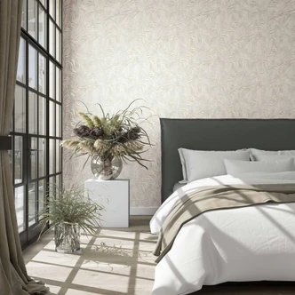 non-woven tapet beige blomster til stue soveværelse tapet marburg 