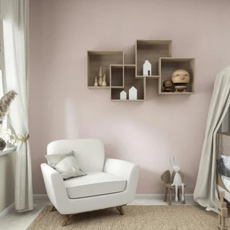 Vliestapete Textil, Struktur Uni Modern matt in Rosa 